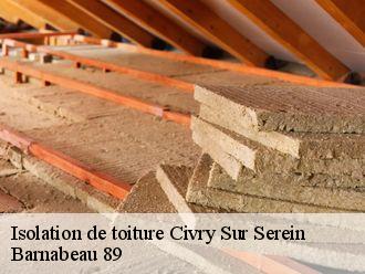 Isolation de toiture  civry-sur-serein-89440 Barnabeau 89