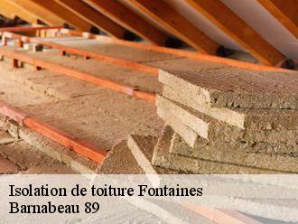Isolation de toiture  fontaines-89130 Barnabeau 89