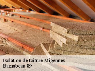 Isolation de toiture  migennes-89400 Barnabeau 89